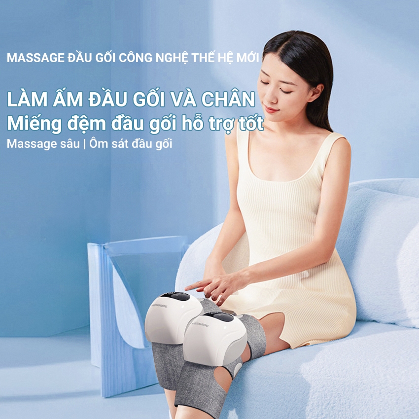 Máy massage đầu gối, đai massage đầu gối BEAME,kết hợp bắp chân,đùi, xoa bóp khớp gối,nén khí bắp chân,đùi giảm đau nhức