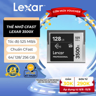Thẻ nhớ máy ảnh/ máy quay lexar cfast 3500x 64gb/ 128gb/ 256gb, quay video 4k, tốc độ đọc 525mb/s