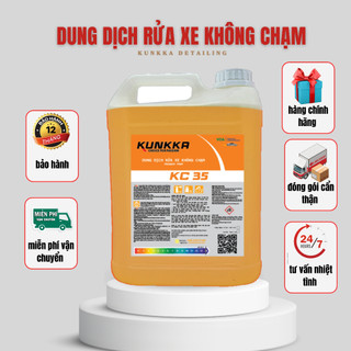 Nước rửa xe không chạm KUNKKA, dung dịch rửa ô tô, xe máy 5L hàng chính hãng