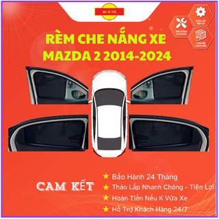 Rèm Che Nắng Loại 1 Chính Hãng Mr Ô Tô ,Thiết Kế Cho Xe MAZDA2 2014-2023 Bảo Hành 24 Tháng
