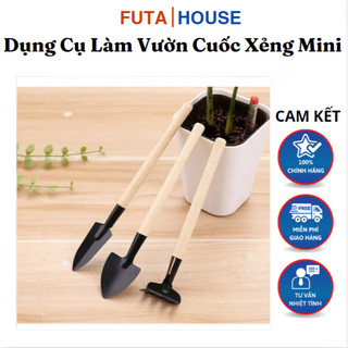 Dụng cụ làm vườn cuốc xẻng làm vườn mini chăm sóc cây