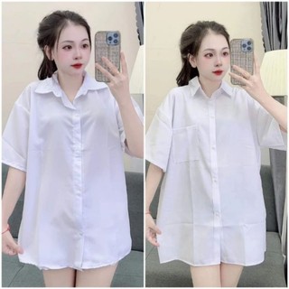 ÁO SƠ MI TRẮNG CỘC TAY QUỐC DÂN MẶC QUANH NĂM