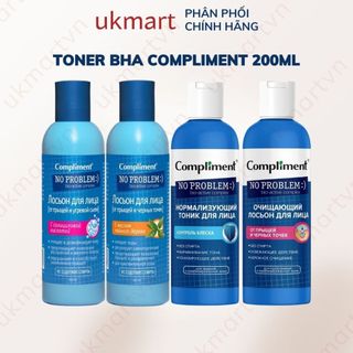 Toner Compliment No Problem Salicylic Acid Làm Sạch Da Kiềm Dầu Giảm Mụn 200ml
