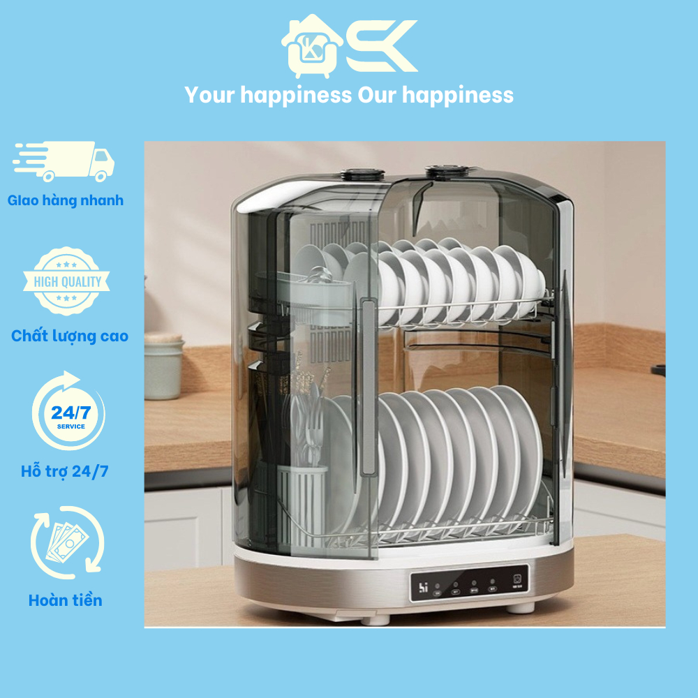 Máy Sấy Bát Đĩa Neutrio 55l Tủ Sấy Chén Bát