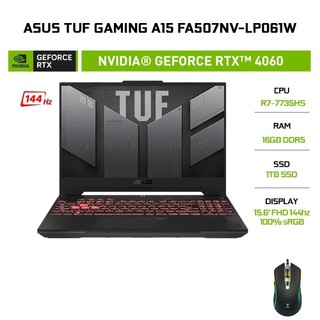 Laptop asus tuf gaming a15 fa507nv-lp061w r7-7735hs | 16gb | 1tb | rtx™ 4060 8gb