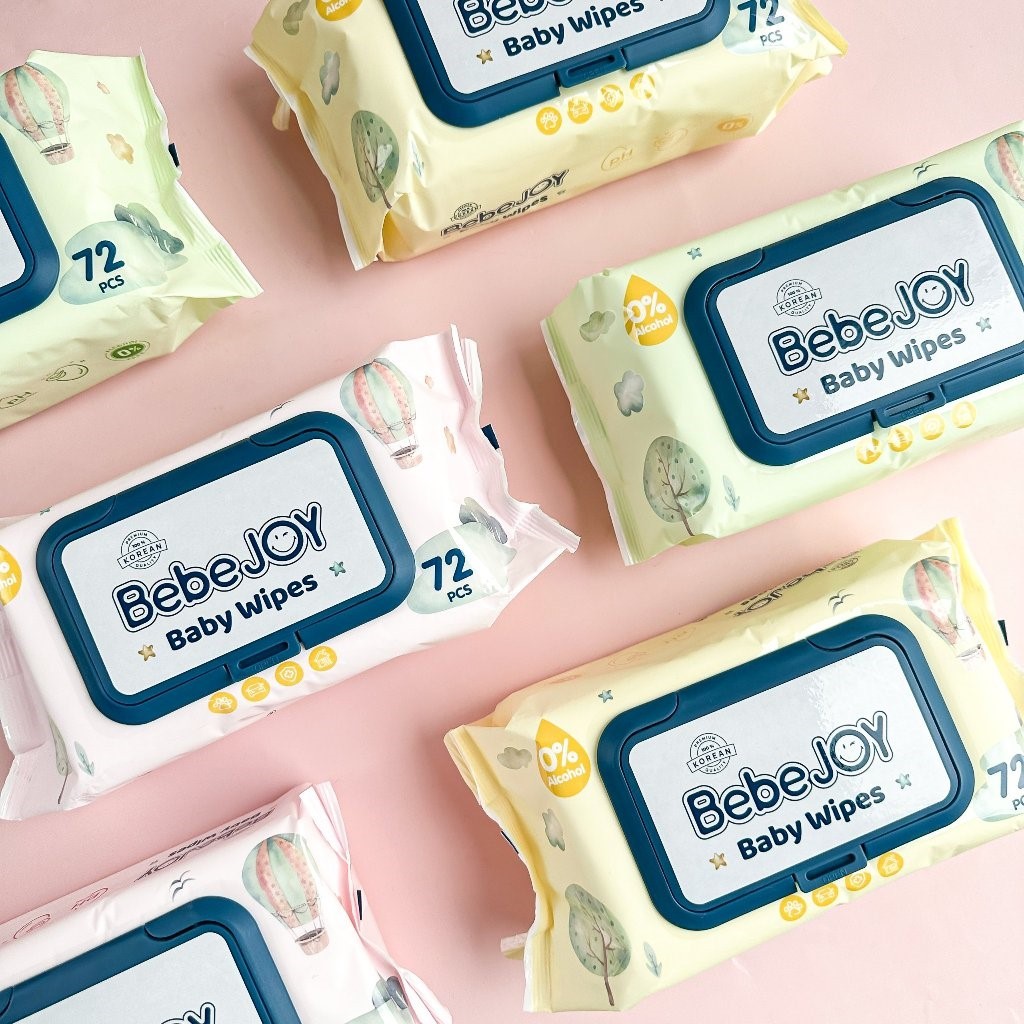 Khăn giấy ướt Bebejoy Hàn Quốc loại 72 tờ date mới