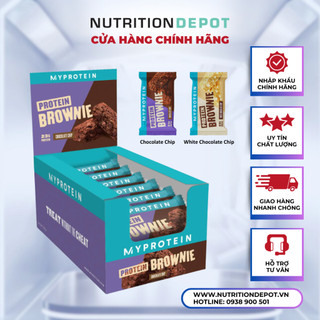 Bánh Protein Brownie Myprotein bổ sung năng lượng và Protein hộp 12 cái - Nutrition Depot Vietnam