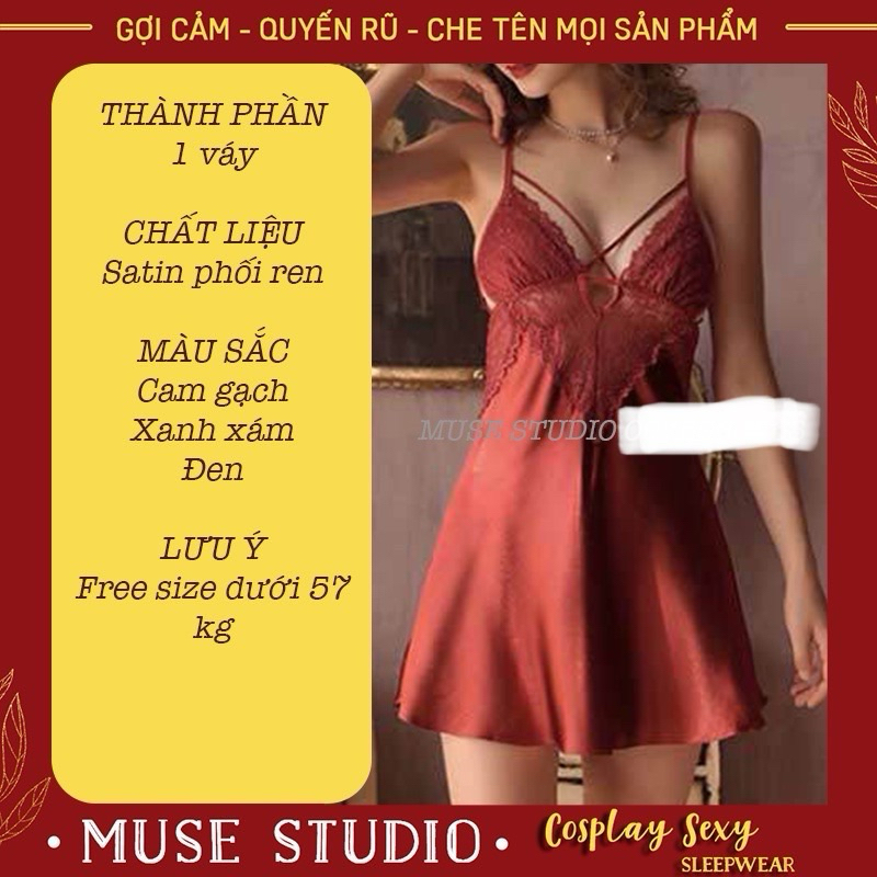 Váy ngủ sexy, Đầm ngủ gợi cảm cao cấp phối ren ngực đẹp quyến rũ | BigBuy360 - bigbuy360.vn
