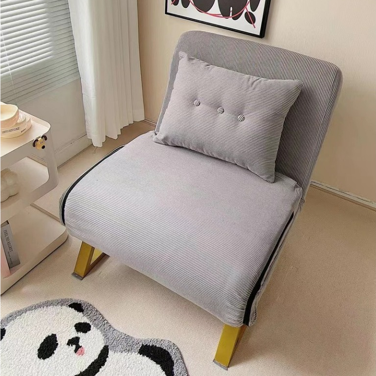 Ghế Sofa Giường Gấp Gọn Đa Năng Có 5 Nấc Điều Chỉnh, Sofa Bed Chất Liệu Vải Nhung Có Khung Thép Chịu Tải Lên Đến 400Kg | BigBuy360 - bigbuy360.vn