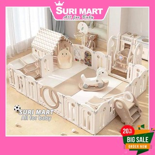 Quây Cũi Nhựa Full Set Full Moon House, Quây Cũi Gấp Gọn Newber Lego Full VIP 2024 mẫu mới nhất nhựa dày dặn an toàn
