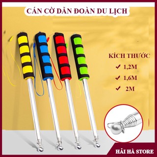 Cán cờ du lịch dành cho hướng dẫn viên dẫn đoàn, công ty lữ hành, loại 1,2m,1,6m,2m đầu mạ sắt