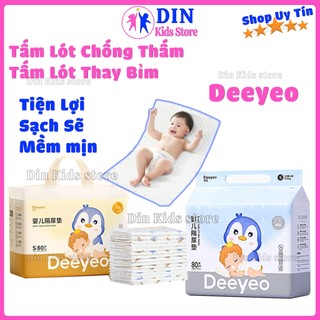 Tấm Lót Chống Thấm Cho Bé Sơ Sinh, Miếng Lót Deeyeo Thoáng Khí Bảo Vệ Bé