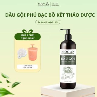 Gbk250. dầu gội phủ bạc thảo dược bồ kết 250ml mộc ân haircare
