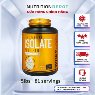 Sữa tăng cơ Whey Protein Isolate Wheylabs Pro Standard hộp 2.27kg – Nutrition Depot VN