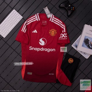Set Bộ Quần Áo Bóng Đá Training CLB MU Màu Đỏ Loang Quần Xanh mùa giải 2021/22