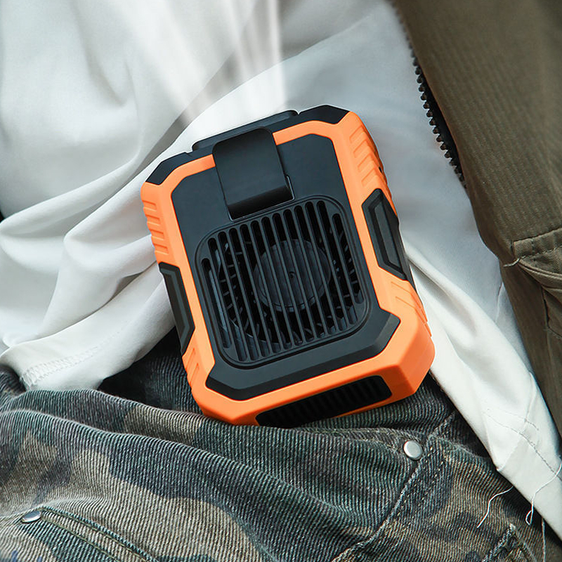 [BÁN CHẠY] Quạt Điều Hoà Đeo Hông Đeo Thắt Lưng Đeo Cổ Để Bàn 4 Mức Gió Dùng 10 Giờ Kiêm Sạc Dự Phòn