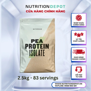 Sữa bổ sung đạm thực vật Pea Protein Isolate Myprotein 2.5kg - Nutrition Depot Vietnam