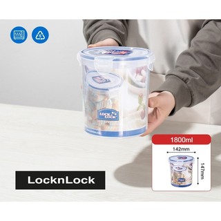 Hộp nhựa tròn đựng thực phẩm lock&lock dung tích 1.8l hpl933d