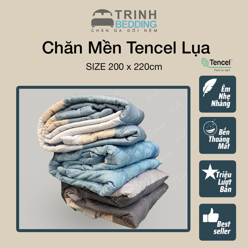 CHĂN CHẦN BÔNG 2m x 2m2 Mềm mát lụa micro