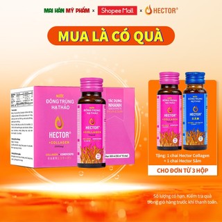 Nước đông trùng hạ thảo kết hợp Collagen Hector giữ gìn sắc xuân 10 chai - Mỹ Phẩm Mai Hân