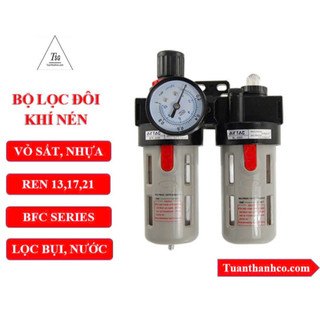 Bộ lọc đôi khí nén tách nước ren 13 hiệu airtac bfc2000