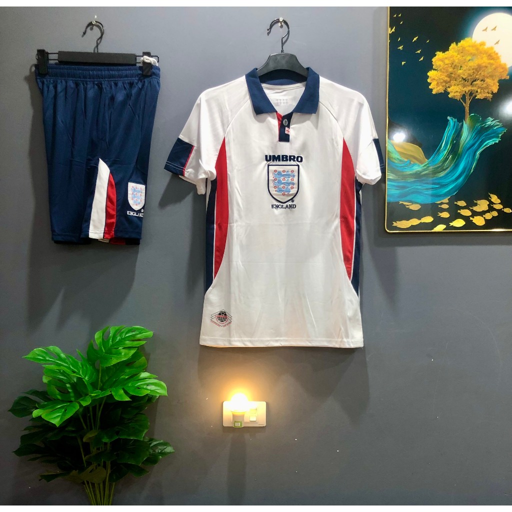 Áo Bóng Đá RETRO Tuyển Anh 1998- Áo Bóng Đá Retro hàng Thái cao cấp-RETRO.ANH 1998