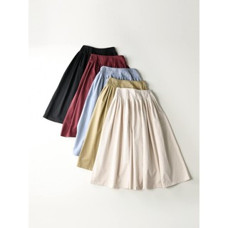 Chân váy nữ Richy vải kaki dày dặn xếp ly thời trang trẻ trung thanh lịch HEBE
