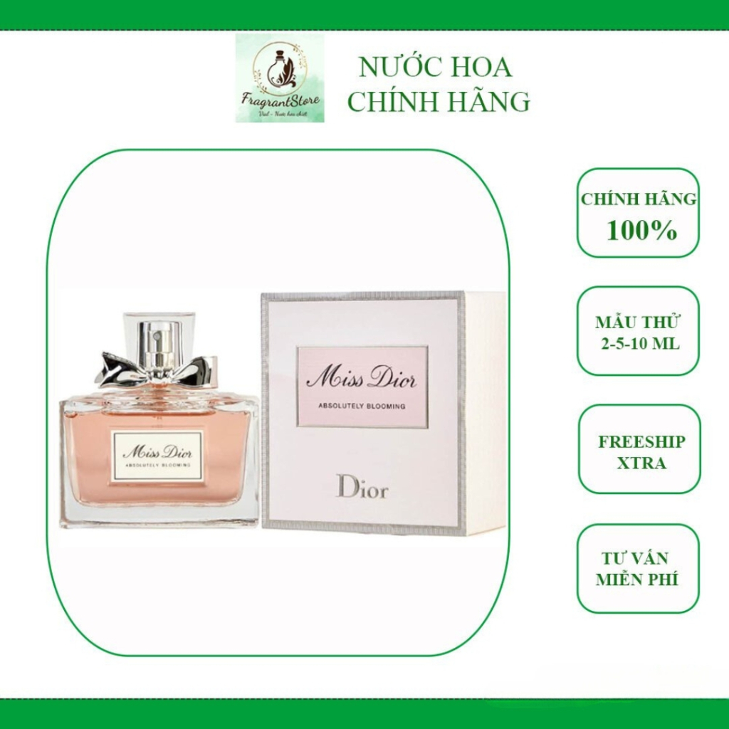 Nước Hoa Miss Dior Absolutely Blooming (mẫu thử)