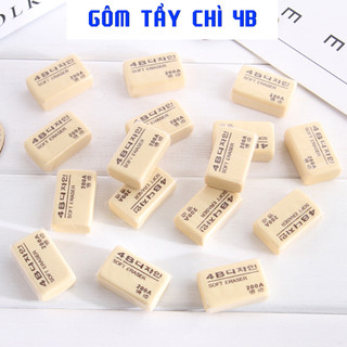 Gôm tẩy chì 4b hàn quốc, gôm tẩy sạch không rách giấy chuyên dụng tẩy viết chì 4b