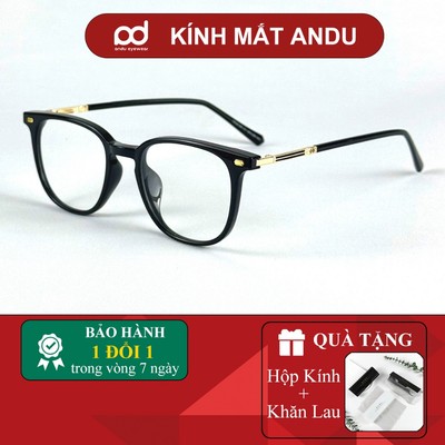 Gọng kính cận thời trang nam nữ ANDU EYEWEAR dáng vuông chống tia UV chất liệu nhựa cao cấp - 30145