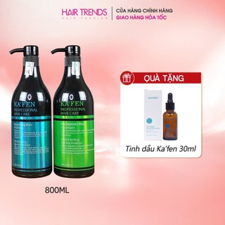 Cặp dầu cặp gội + xả KAFEN xanh CHÍNH HÃNG siêu mềm mượt (CÓ QUÀ TẶNG)