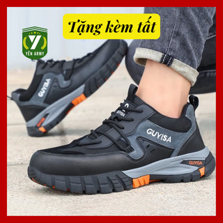  Giày Bảo Hộ Lao Động Nam Thể Thao GUYISA 1109 Chính Hãng - Chống Đinh Chống Cắt - Tặng Kèm Tất Chân 