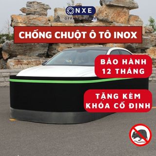 Quây chống chuột ô tô chân inox 304 onxe vải bò đứng form gấp gọn chống chuột vào trong xe tặng sáp và keo dính chuột