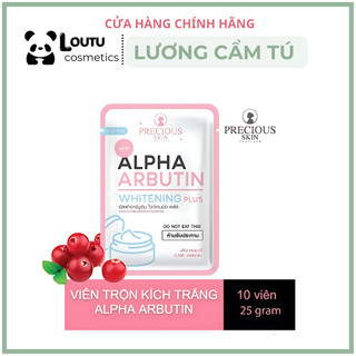 Viên bột kích trắng alpha arbutin 3 plus+thái lan vỉ 10 viên