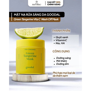 Mặt nạ rửa vitamin c sáng da goodal green tangerine vita c wash off mask