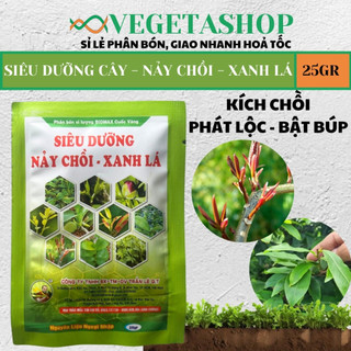Phân bón gói 25gr -phân bón siêu dưỡng - nảy chồi - xanh lá - 30-10-10 + te - vegetashop- phân bón cuốc vàng