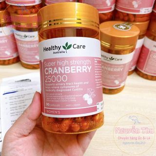Viên uống tiết niệu Healthy Care Super Cranberry 25000mg 90 viên