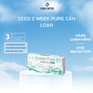 Kính áp tròng 2 tuần không màu loạn thị, SEED 2week pure Up for astagmatism - Lens Optic