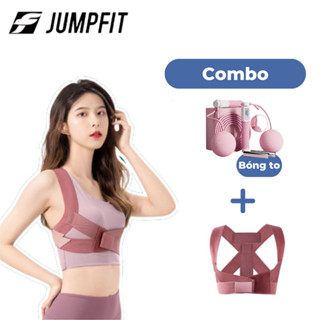 Combo nhảy dây thể dục đếm số JUMPFIT và đai bảo vệ vòng 1, chống gù lưng khi tập thể thao, gym,yoga