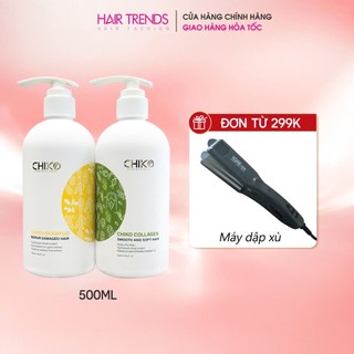 Dầu cặp collagen CHIKO phục hồi tóc hư tổn kích thích mọc tóc,dầu gội đa năng chính hãng 500ml