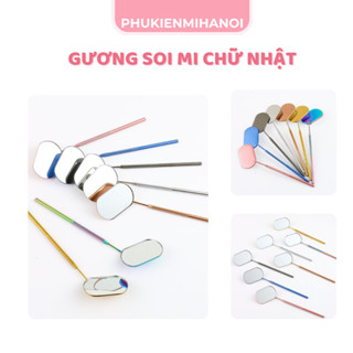 Gương Soi Mi Chữ Nhật Gương Soi Chân Mi Gương Soi Nối Mi Cao Cấp Nhỏ Gọn