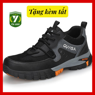 Giày Bảo Hộ Lao Động Nam Thể Thao GUYISA 1109 - Chống Đinh Chống Cắt Siêu Bền - Tặng Kèm Tất Chân