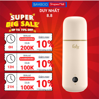 Máy hâm nước pha sữa du lịch cầm tay fatzbaby - mini smart 2 - fb3625va