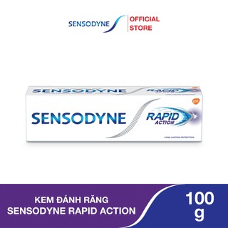 Kem đánh răng SENSODYNE Rapid Action 100g giúp giảm ê buốt nhanh