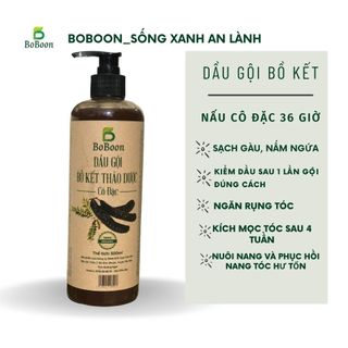 Dầu gội bồ kết cô đặc thảo dược sạch gàu, nấm, ngứa, chống, ngăn rụng tóc, mọc tóc BoBoon- organic