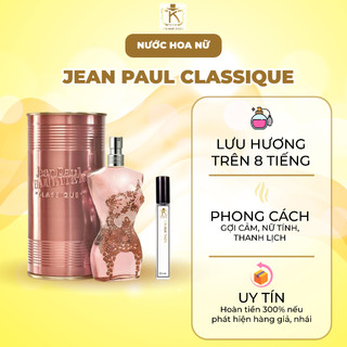 Nước hoa Jean Paul Gaultier Classique EDT 10ml - Tiểu Thư, Sang Trọng và Gợi Cảm