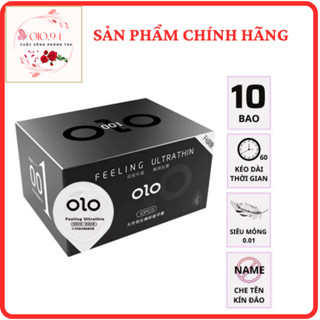Bao cao su siêu mỏng 001 OiO nhiều gel bôi trơn kéo dài thời gian bcs chống xuất tinh sớm