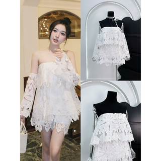 Set ren cúp ngực + quần short