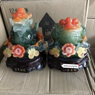 Cặp đôi tỳ hưu thiền thừ cóc ngậm tiền vàng