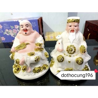 Bộ Thần Tài thổ địa đá tượng thờ cúng bàn thần tài.